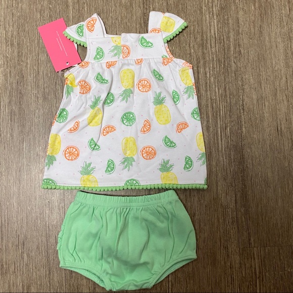 Isaac Mizrahi Other - Issac Mizrahi Baby Fruit Dress & Diaper Cover
